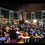 Street show, Tel Aviv, white night.